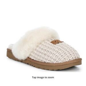 UGG Kids Cream Knit Slippers